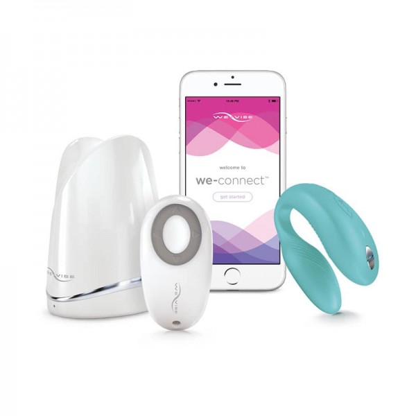 Todos os itens que acompanham o vibrador We-Vibe Sync