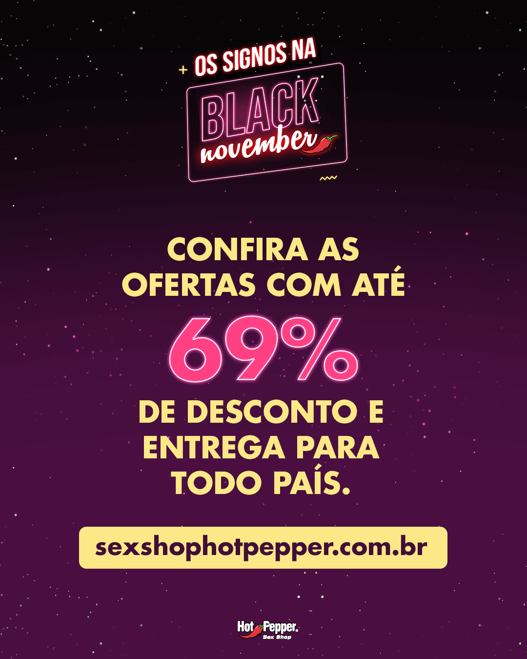 divulgação de 69% de desconto na black friday da Hot Pepper