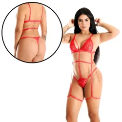 Body Pecado com Cinta-liga