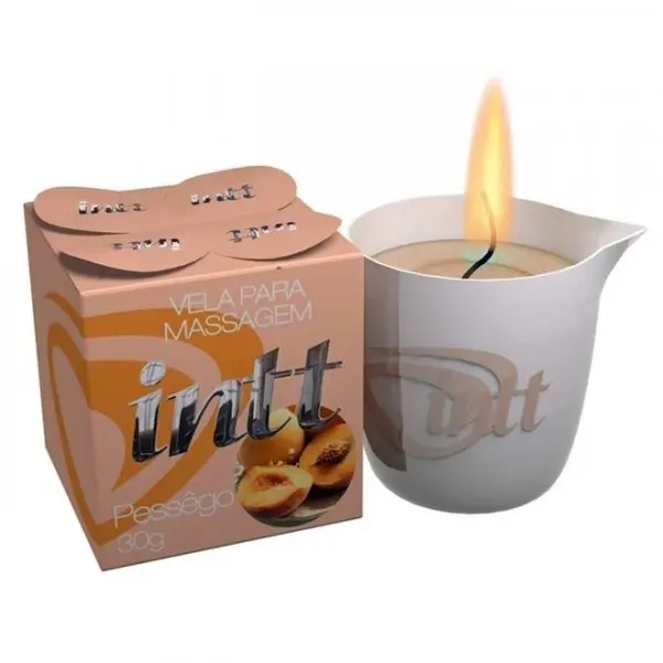 Vela Corporal Beijável Pêssego Intt Cosméticos