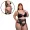 Conjunto Plus Size com Bojo e Cinta Liga em Renda Gabriela