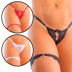 Calcinha Cloe com Perneira e Pingente Calcinha Cloe com Perneira e Pingente