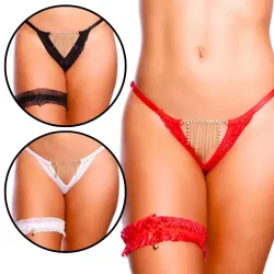 Calcinha Laura com Biju e Perneira Calcinha Laura com Biju e Perneira