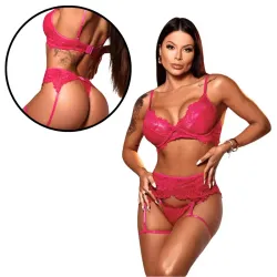 Conjunto Meia Taça com Cinta Liga Victóia Segredo Lacrado