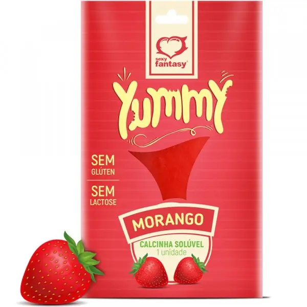 Calcinha Comestível Yummy Morango Calcinha Comestível Yummy Morango