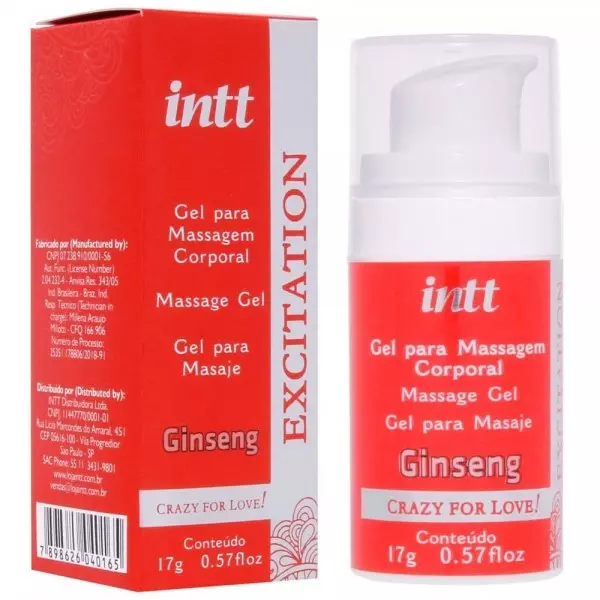 Excitation Excitante e Facilitador de Orgasmo Intt Cosméticos Excitation Excitante e Facilitador de Orgasmo Intt Cosméticos