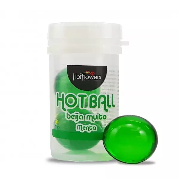 Hot Ball Beija Muito Menta Hot Flowers 2 UN Hot Ball Beija Muito Menta Hot Flowers 2 UN