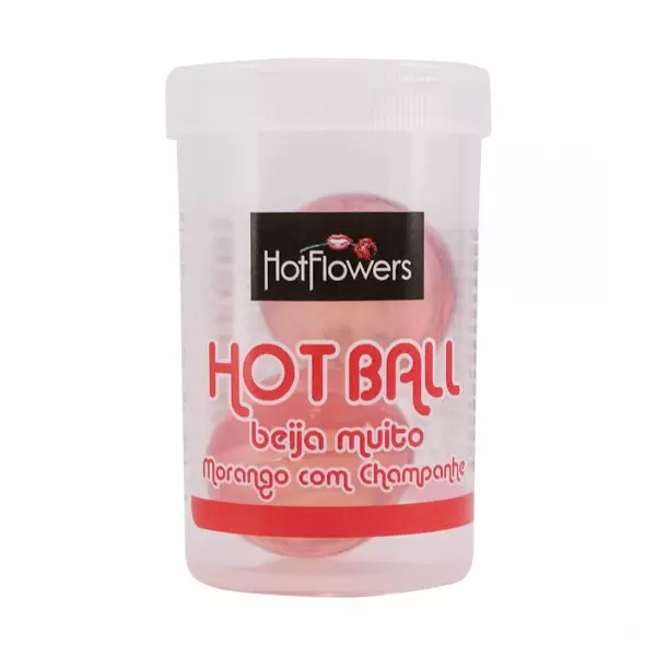 Hot Ball Beija Muito Morango c Champanhe - Hot Flowers 2 UN Hot Ball Beija Muito Morango c Champanhe - Hot Flowers 2 UN