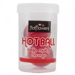 Hot Ball Beija Muito Morango- Hot Flowers 2 UN Hot Ball Beija Muito Morango- Hot Flowers 2 UN