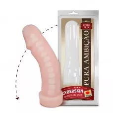 Pênis em Cyber Skin com Vértebras 18x5cm