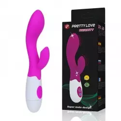 Vibrador Brighty 30 Vibrações e Dupla Estimulação - Pretty Love Vibrador Brighty 30 Vibrações e Dupla Estimulação - Pretty Love