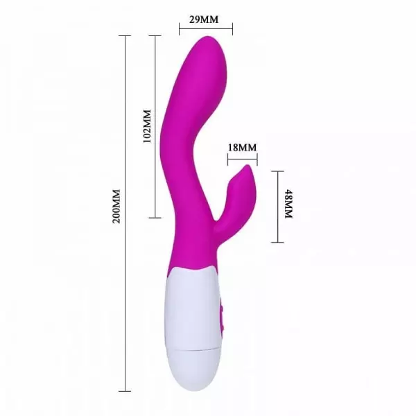 Vibrador Brighty 30 Vibrações e Dupla Estimulação - Pretty Love Vibrador Brighty 30 Vibrações e Dupla Estimulação - Pretty Love