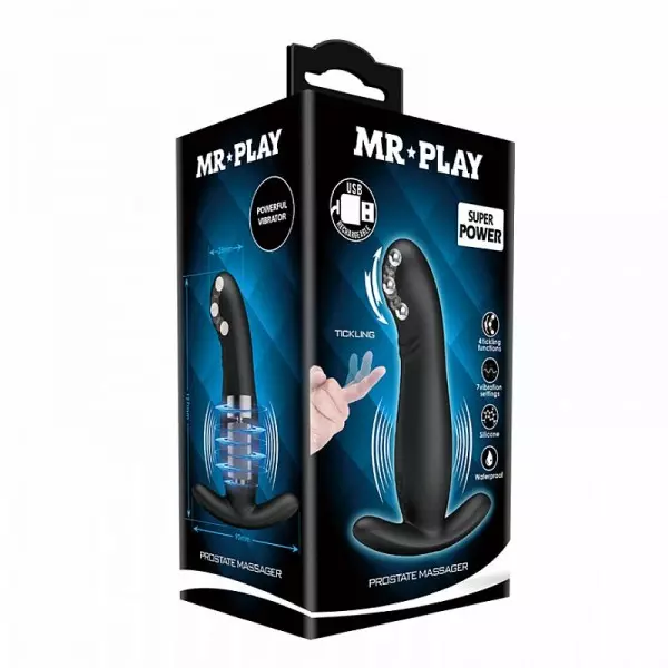 Massageador de Próstata Vibrador Anal MR PLAY Pretty Love Massageador de Próstata Vibrador Anal MR PLAY Pretty Love