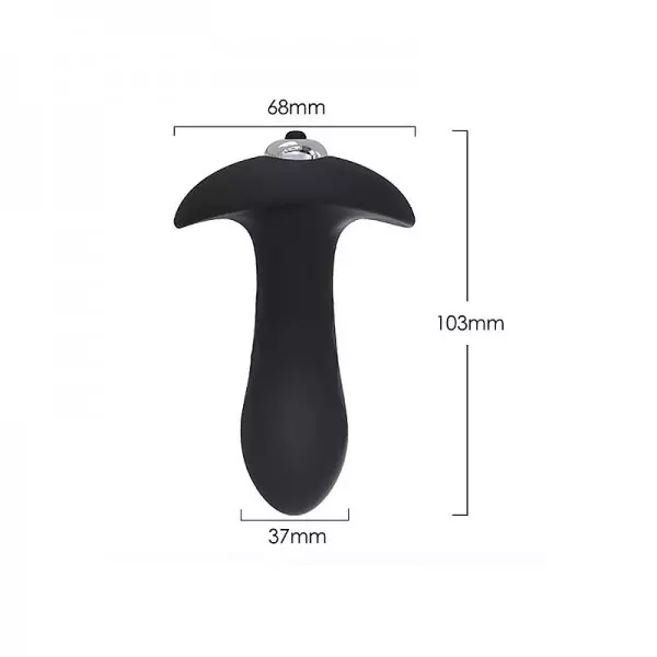Plug Anal com Vibro Diamond S-Hande Plug Anal com Vibro Diamond S-Hande