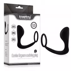 Estimulador de Próstata com Anel Lovetoy Estimulador de Próstata com Anel Lovetoy