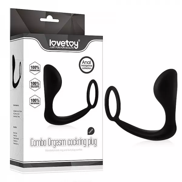 Estimulador de Próstata com Anel Lovetoy Estimulador de Próstata com Anel Lovetoy