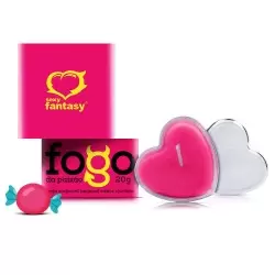 Vela Corporal Beijável Sabor Chiclete Fogo da Paixão Sexy Fantasy Vela Corporal Beijável Sabor Chiclete Fogo da Paixão Sexy Fantasy
