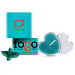 Vela Corporal Beijável Sabor Menta Fogo da Paixão Sexy Fantasy Vela Corporal Beijável Sabor Menta Fogo da Paixão Sexy Fantasy