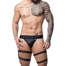 Cueca Jockstrap com Liga Dupla nas Pernas e Ilhós