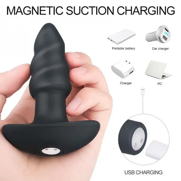 Plug Anal com Vibro Recarregável LoveArrow S-Hande
