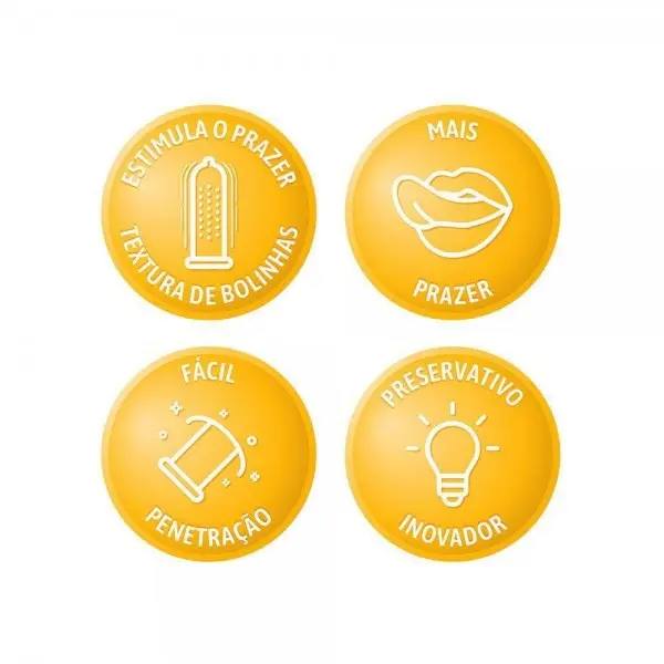 Preservativo Blowtex Action com 3 Unidades Preservativo Blowtex Action com 3 Unidades