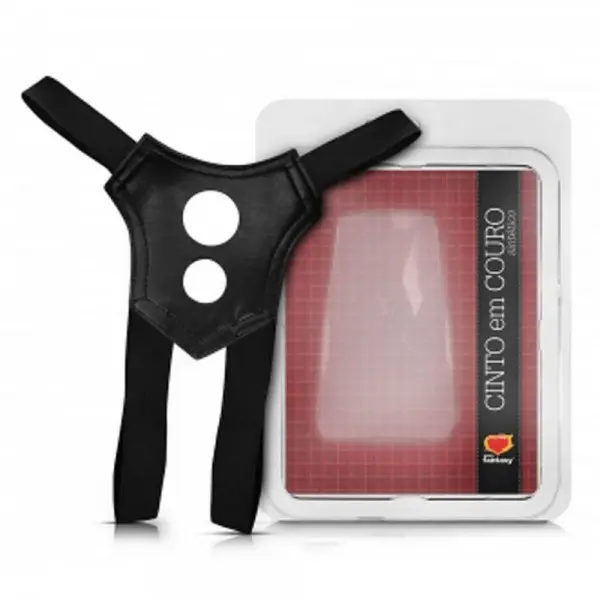 Cinta Duplo em Couro Sintético com Elástico