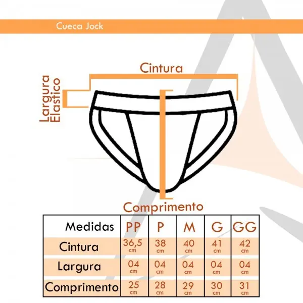 Cueca Jockstrap Com Listras Preto E Branco