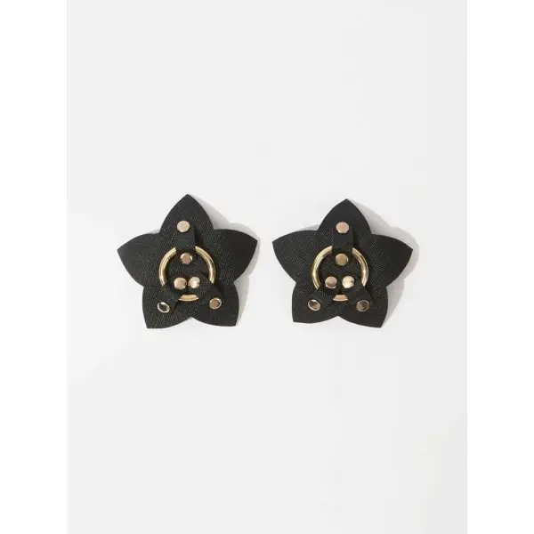 Nipple com Argolas de Metal Douradas