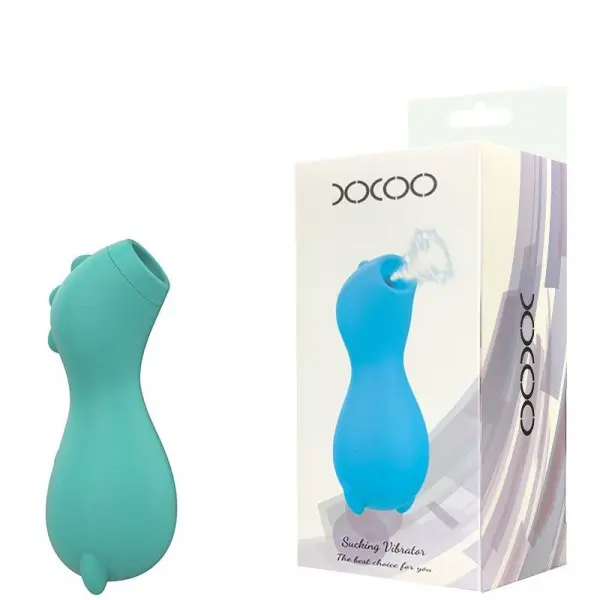 Sugador de Clitóris Recarregável Formato Dinossauro com 7 Modos de Ondas de Pressão