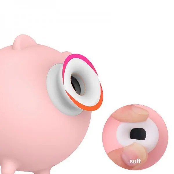 Porquinho Piggy Sugador de Clitóris com Pulsação Porquinho Piggy Sugador de Clitóris com Pulsação