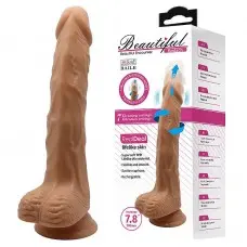 Pênis Realístico com Vibro Vai e Vem e Rotativo Baile