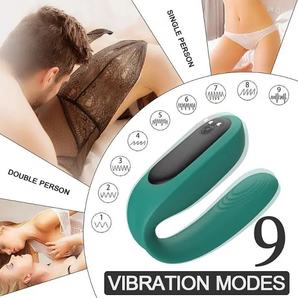 Baud Massageador de Casal com 9 Modos de Vibração S-Hande Baud Massageador de Casal com 9 Modos de Vibração S-Hande