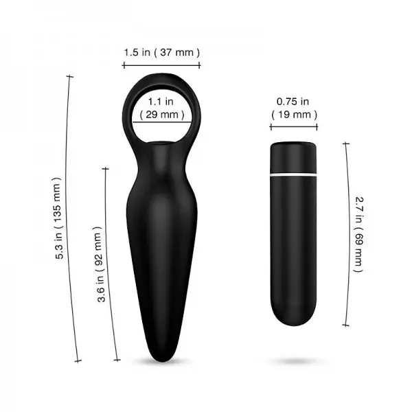 Dada 2 em 1 Vibrador e Plug Anal com 9 Vibrações Recarregável S-Hande Dada 2 em 1 Vibrador e Plug Anal com 9 Vibrações Recarregável S-Hande