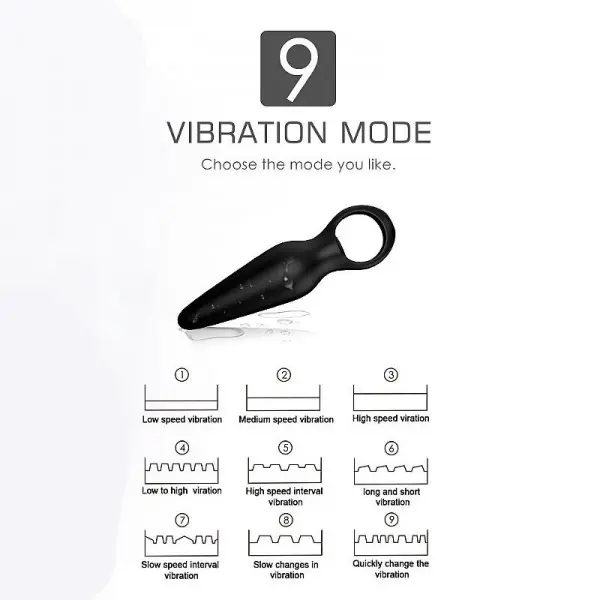 Dada 2 em 1 Vibrador e Plug Anal com 9 Vibrações Recarregável S-Hande Dada 2 em 1 Vibrador e Plug Anal com 9 Vibrações Recarregável S-Hande