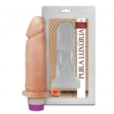 Pênis de Borracha Realístico com Vibrador 15,3cmx4,5cm Pênis de Borracha Realístico com Vibrador 15,3cmx4,5cm