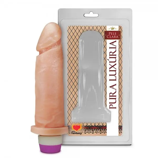 Pênis de Borracha Realístico com Vibrador 15,3cmx4,5cm