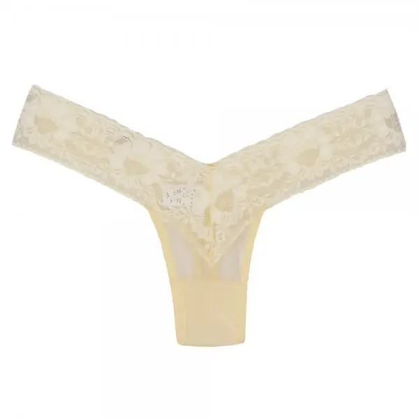 Calcinha em Renda e Tule Fio Dental Loba Sensualle