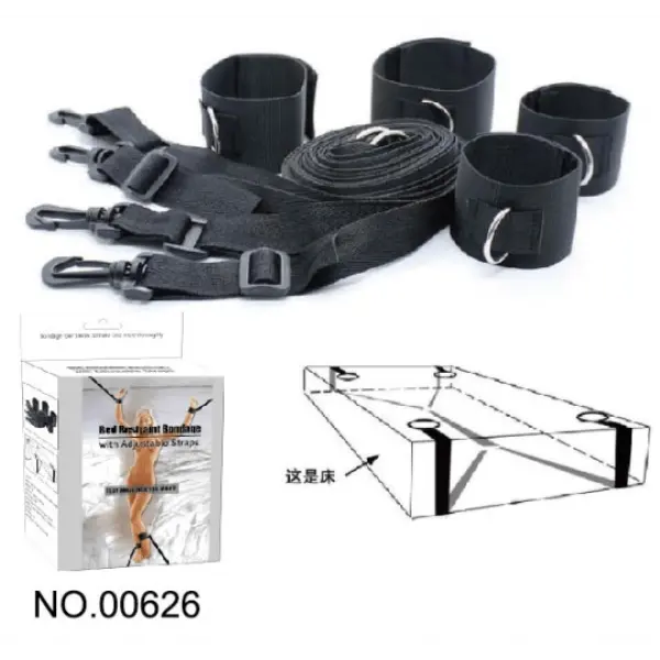 Kit Bondage BDSM de Amarras para Colchão