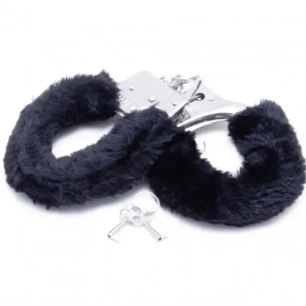 Algemas de Metal com Pelúcia Linha Hand Cuffs