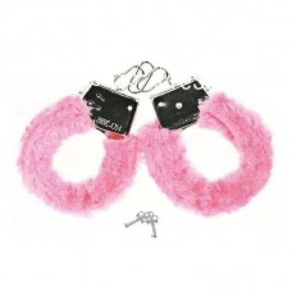 Algemas de Metal com Pelúcia Linha Hand Cuffs