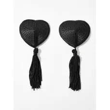 Nipple Coração Preto com Pompom Nipple Coração Preto com Pompom