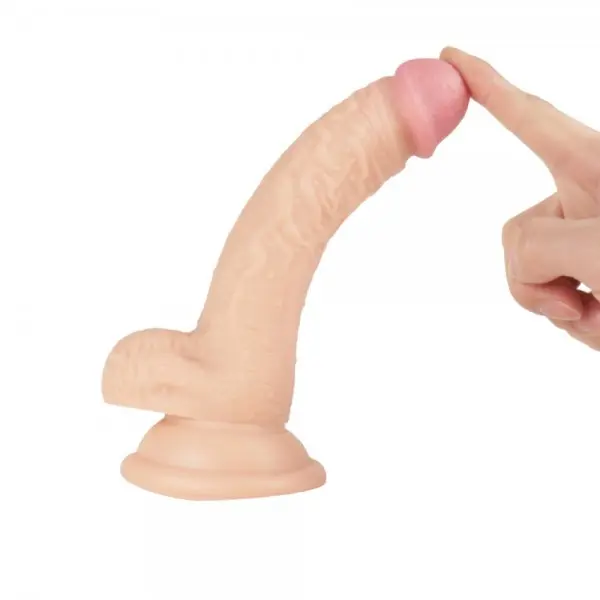 Pênis de Borracha Realístico com Ventosa 18x3,7cm Pênis de Borracha Realístico com Ventosa 18x3,7cm