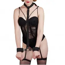 Kit Bondage Algema para Pulso e Pescoço Kit Bondage Algema para Pulso e Pescoço
