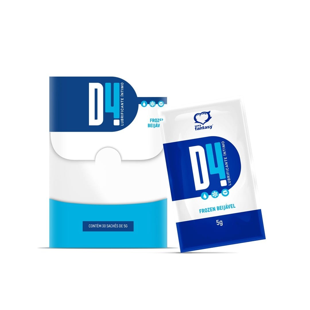 Lubrificante Íntimo Beijável Frozen D4 Sexy Fantasy Sachê Sexy Fantasy 5g