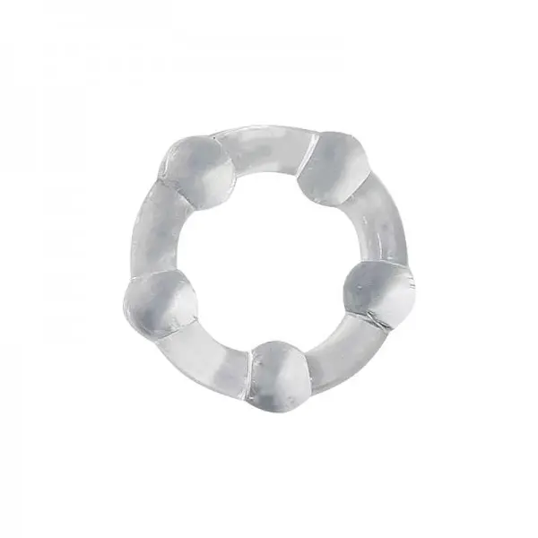 Kit com 3 Anéis Penianos em Silicone com Esfera