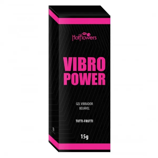 Vibro Power Tutti Frutti Gel Vibrador Beijável Hot Flowers