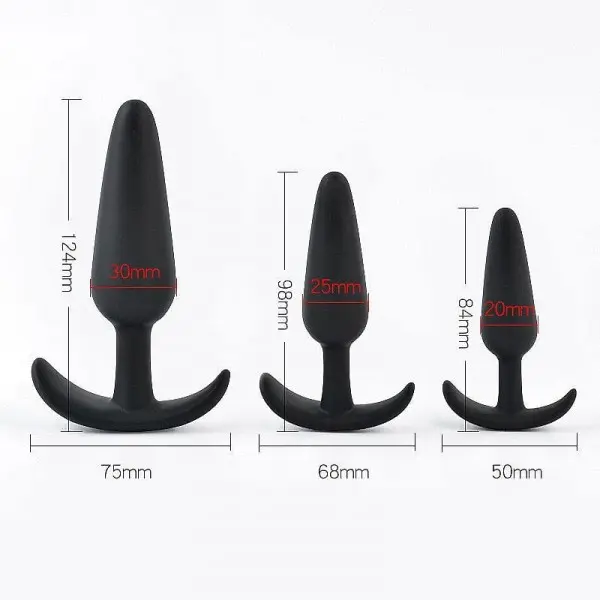 Plug Anal em Silicone Aveludado 12,3cm x 3,1cm Plug Anal em Silicone Aveludado 12,3cm x 3,1cm