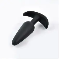 Plug Anal em Silicone Aveludado 12,3cm x 3,1cm Plug Anal em Silicone Aveludado 12,3cm x 3,1cm