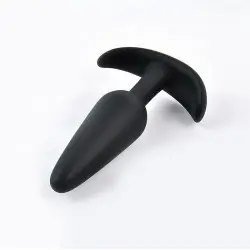 Plug Anal em Silicone Aveludado 12,3cm x 3,1cm Plug Anal em Silicone Aveludado 12,3cm x 3,1cm