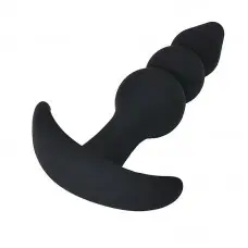 Plug Anal em Silicone Aveludado e Escalonado Plug Anal em Silicone Aveludado e Escalonado